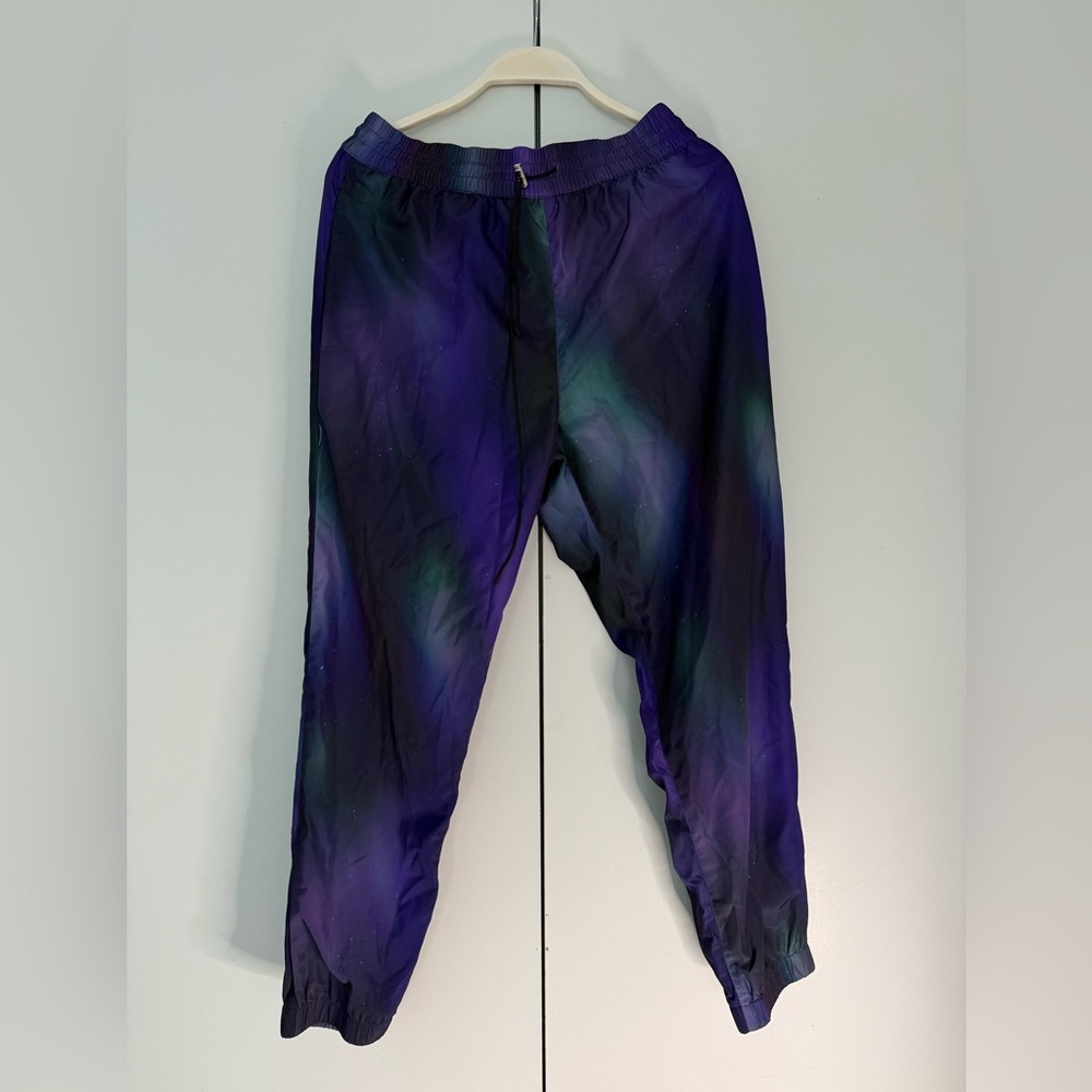 Forever 21 Purple and Green Jogger Track Pants